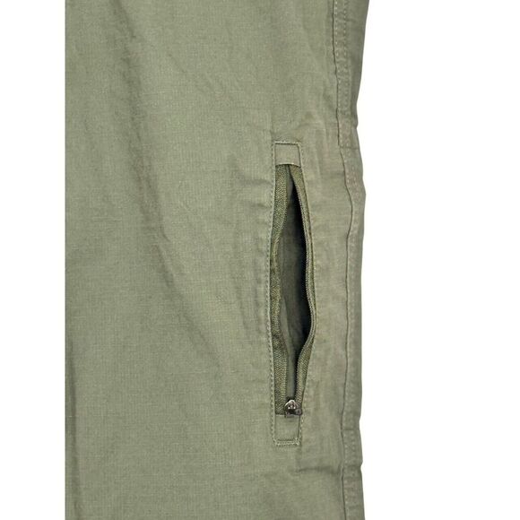 Vuori Women's Ripstop Pants Army Green Size XS Organic Cotton Drawstring Pockets - Picture 4 of 10